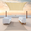 Beige 12' x 20' UV-Resistant HDPE Sun Shade Sail