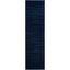 Navy Solid Synthetic Hand-knotted Runner Rug 2'2" x 6'