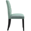 Laguna Elegance Curvy Form Upholstered Dining Chair with Wood Legs