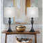 Ashland 27" Oil Rubbed Bronze Metal Table Lamp Set with Oatmeal Linen Shade