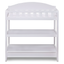 White Wood Infant Changing Table with Safety Strap and Pad