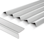 36 Inch Matte Silver Aluminum Anti-Slip Stair Nosing Trim