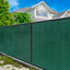 Amgo 4' x 10' Green Privacy Screen with Black Bindings and Grommets