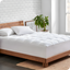 Full Size White Down Alternative Reversible Mattress Pad