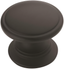 Ravino 1-1/4 Inch Matte Black Round Cabinet Knob