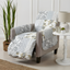 Gray Patchwork Quilted Recliner Furniture Protector