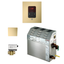 9 kW Satin Brass Steam Bath Generator Package