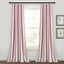 Red and White Striped Cotton Rod Pocket Curtain Panels