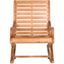 Teak Brown Eucalyptus Wood Outdoor Rocking Chair