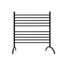 Matte Black Freestanding 33" Towel Warmer with 10 Bars