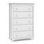 Kenton White 5-Drawer Highboy Nursery Dresser