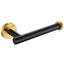 Black and Gold Stainless Steel Wall Mounted Toilet Paper Holder