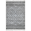 Braided Tassel Gray 4' x 6' Square Shag Area Rug