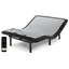 Contemporary Black Twin XL Metal Adjustable Bed with Zoned Massage