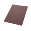 Brown Rectangular Polyethylene Cutting Board, 18" x 12"