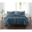 Cannon Heritage Full/Queen 3-Piece Dark Blue Microfiber Comforter Set