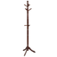 Adjustable Brown Rubber Wood Free Standing Coat Rack