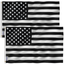 Black and White Patriotic Polyester House Flag with Grommets