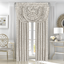 Sand Damask Waterfall Valance with Rod Pocket