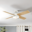 52" Fresh White LED Ceiling Fan with Remote and Reversible Blades