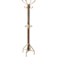 Antique Gold and Medium Brown Transitional Coat Rack