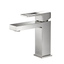 Brushed Nickel Single-Handle Bathroom Faucet with Pop-Up Drain