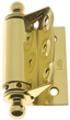 Polished Brass Adjustable Spring Screen Door Hinge Pair