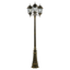 Bel Air Atkinson Classic Black Gold Outdoor Lamp Post - 96" Height