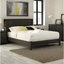 Modern Fall Oak Full Platform Bed with Asymmetric Lines