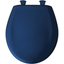 Colonial Blue Round Slow-Close Plastic Toilet Seat