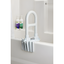 Gray Stainless Steel Bilevel Bathtub Grab Bar with Microban