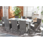 Hailee 8-Piece Gray Brown Wicker Dining Set with Glass Top