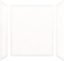 White Composite 3-Panel Shower Wall Kit, 60" x 72"