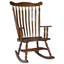 Elegant Cherry Solid Wood Contemporary Rocking Chair