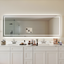 Frameless LED Light Anti-Fog Bathroom Vanity Mirror, 36" x 118"