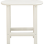 White Recycled Plastic 18" Outdoor Side Table