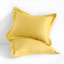 Mustard Yellow Cotton King Pillow Shams, 500 Thread Count