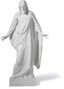 Matte White Porcelain Christ Statue for Valentine's Day