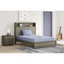 Twin Blue Memory Foam Mattress with Knit Cover and Pillow