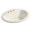 Bryant Biscuit Oval Ceramic Drop-In Sink with Overflow Protection