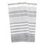 Graphite Dual Terry Stripe Cotton Kitchen Towel Set