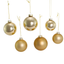 Champagne Gold Glass Ball Ornament Set, 20 Pieces