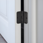 Matte Black 3.5" Iron Door Hinges with Rounded Corners