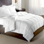 Full White Microfiber Down Bedspread