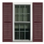 Burgundy 55" Decorative Louvered Exterior Shutters Set