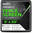 Black 5' x 50' Privacy Fence Screen with UV Resistance