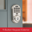 Satin Nickel Wi-Fi Smart Keypad Deadbolt with Keyed Entry