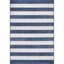 Alexis Blue 6'3" x 9'2" Reversible Synthetic Striped Rug