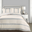 Twin Blue Cotton Reversible Comforter and Sham Set