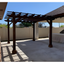 Mission Brown 16x16 Redwood Square Pergola